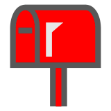 📫 Geschlossener Briefkasten mit Fahne oben Emoji auf Docomo