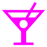 Cocktail Glass Emoji in Docomo