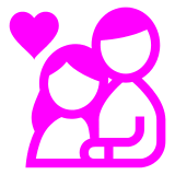 Couple With Heart Emoji in Docomo