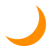 Crescent Moon Emoji in Docomo