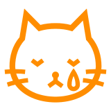 Crying Cat Emoji in Docomo