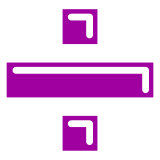 Símbolo de división Emoji Docomo