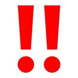 Double Exclamation Mark Emoji in Docomo
