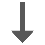 ⬇️ Freccia rivolta verso il basso Emoji su Docomo
