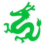 🐲 Cabeza de dragon Emoji en Docomo
