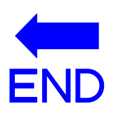 Freccia nera rivolta verso sinistra con testo END Emoji Docomo