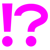 Exclamation Question Mark Emoji in Docomo