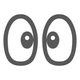 👀 Eyes Emoji in Docomo