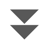 Deux triangles pointant vers le bas Émoji Docomo