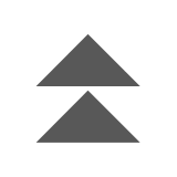 Deux triangles pointant vers le haut Émoji Docomo
