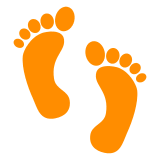 👣 Fußabdrücke Emoji auf Docomo