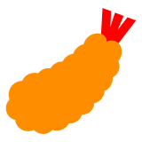 🍤 Camarão frito Emoji nos Docomo