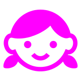 👧 Mädchen Emoji auf Docomo