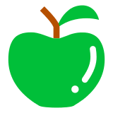 🍏 Grüner Apfel Emoji auf Docomo