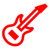 🎸 Guitar Emoji in Docomo