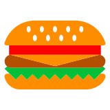 🍔 Hamburger Emoji in Docomo