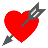 💘 Coração flechado Emoji nos Docomo
