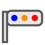 🚥 Horizontal Traffic Light Emoji in Docomo