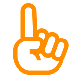 ☝️ Nach oben ausgestreckter Zeigefinger Emoji auf Docomo