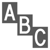 Symbol Liter Alfabetu on Docomo