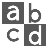 Símbolo de entrada con letras minúsculas Emoji Docomo