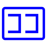Ideogramma giapponese di “qui” Emoji Docomo
