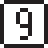 9️⃣ Tecla del número nueve Emoji en Docomo