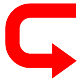Left Arrow Curving Right Emoji in Docomo