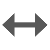 ↔️ Freccia sinistra-destra Emoji su Docomo
