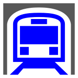 🚇 Treno della metropolitana Emoji su Docomo