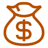 💰 Money Bag Emoji in Docomo