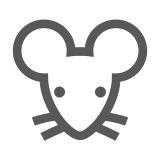 Cara de ratón Emoji Docomo