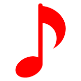 🎵 Nota musical Emoji en Docomo