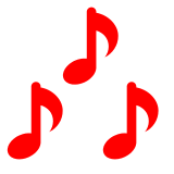 Notas musicales Emoji Docomo