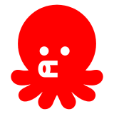 Octopus Emoji in Docomo