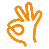Handzeichen für OK Emoji Docomo