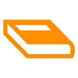 📙 Libro di testo arancione Emoji su Docomo