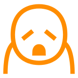 Persona con el ceño fruncido Emoji Docomo