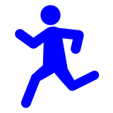 Person Running Emoji in Docomo