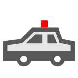 🚓 Coche de policía Emoji en Docomo