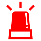 🚨 Police Car Light Emoji in Docomo