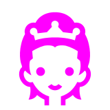 Princess Emoji in Docomo