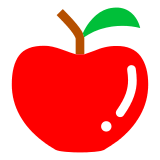 Manzana roja Emoji Docomo