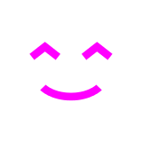 😊 Cara sonriente con los ojos entornados Emoji en Docomo