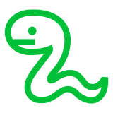 🐍 Snake Emoji in Docomo