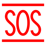 🆘 SOS-Zeichen Emoji auf Docomo