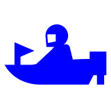 🚤 Speedboat Emoji in Docomo