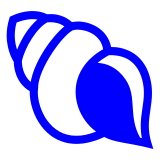 Spiral Shell Emoji in Docomo