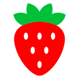 Strawberry Emoji in Docomo