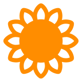 Sunflower Emoji in Docomo